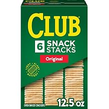 Club Snack Stacks Crackers, Lunch Snacks, Original, 12.5oz Box 6 Stacks