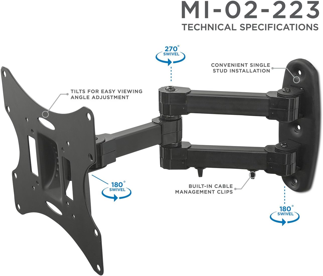 Best Cyber Monday 🔥 Mount-It! Articulating TV Wall Mount | Swivel, Tilt, Single Stud Mount | Flat Screen Bracket for 23-42 inch Monitor | Fits up to 200 x 200mm VESA | 66 lbs Capacity | Black 70% Off Discount Mount-It! Articulating TV Wall Mount | Swivel, Tilt, Single Stud Mount | Flat Screen Bracket for 23-42 inch Monitor | Fits up to 200 x 200mm VESA | 66 lbs Capacity | Black