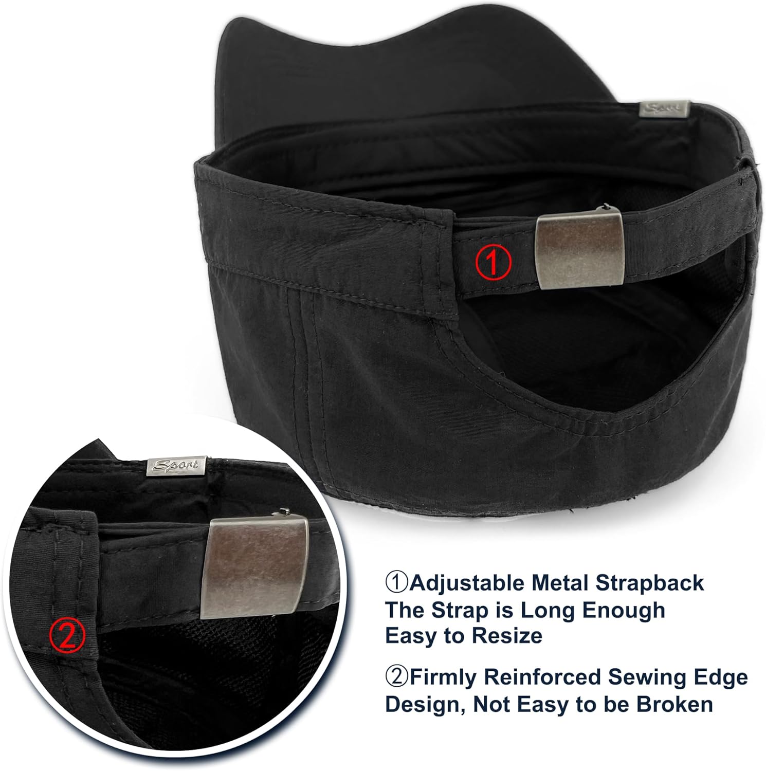 Water Resistant Cadet Caps for Women Army Military Hats for Men Quick Dry Flat Top Dad Cap - Image 4