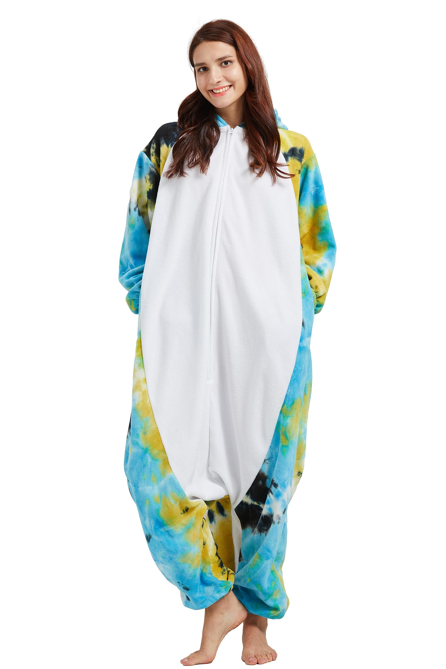 DELEY Unisex Mono de Una Pieza para Niños, Pijamas de Animales Disfraz de Cosplay de Halloween para Mujeres y Hombres Ropa de Dormir para Padres e Hijos