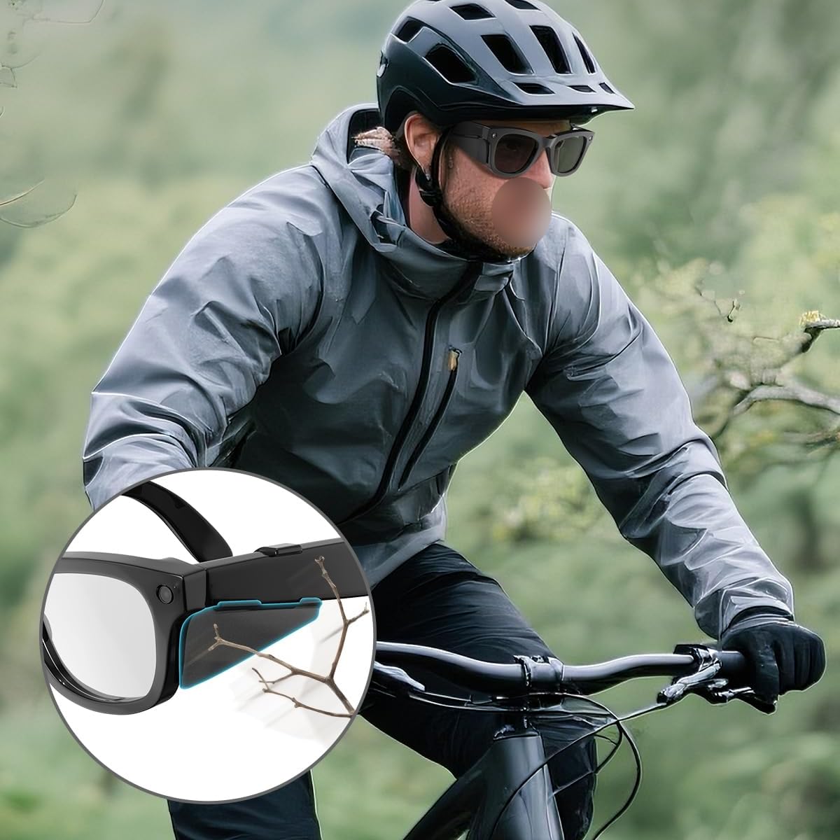 1 Paio Di Protezioni Laterali Per Occhiali Intelligenti, Accessori Per Occhiali Intelligenti Per Montagne Innevate, Spiagge, Praterie