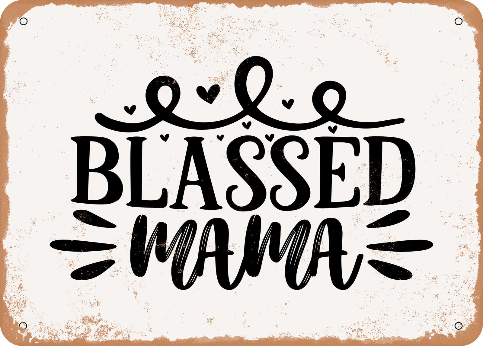 Metal Sign - Blessed Mama - Vintage Look Sign home decor