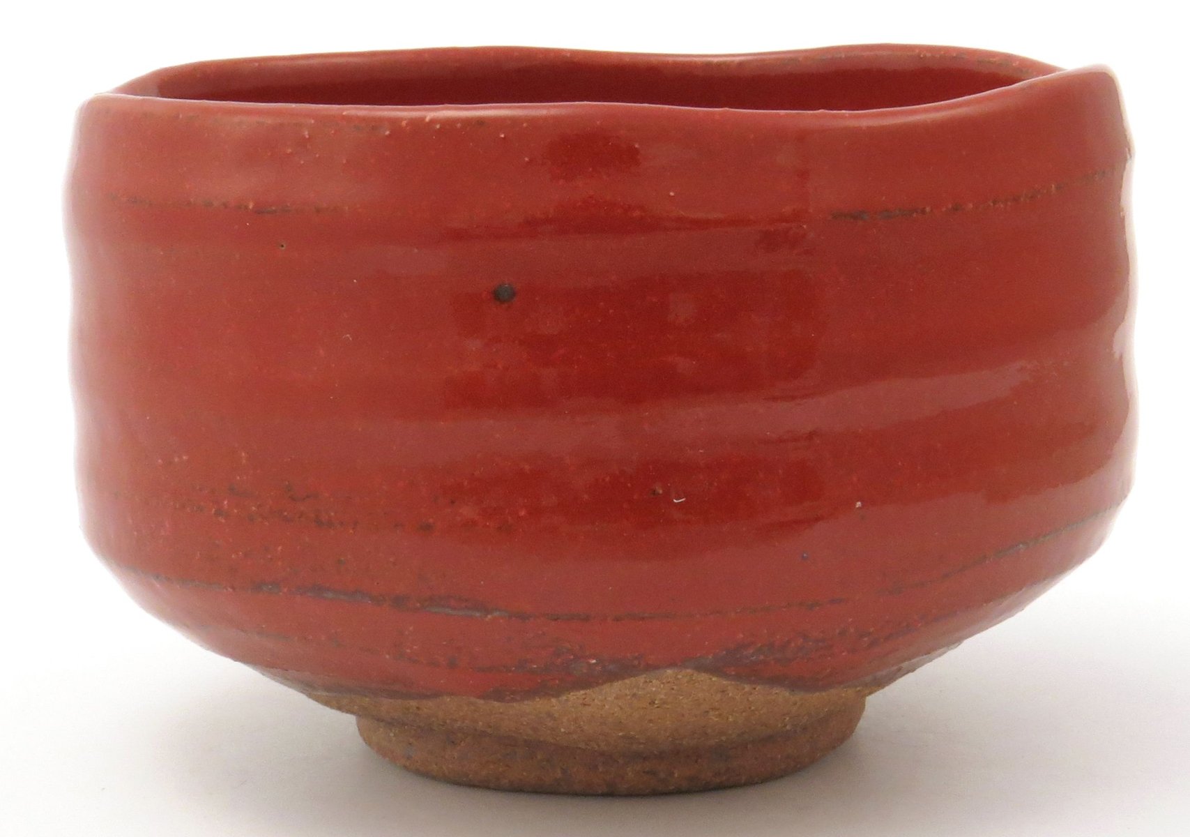 Mino Ware 505-17 Matcha Bowl, Red Color, Made in Japan