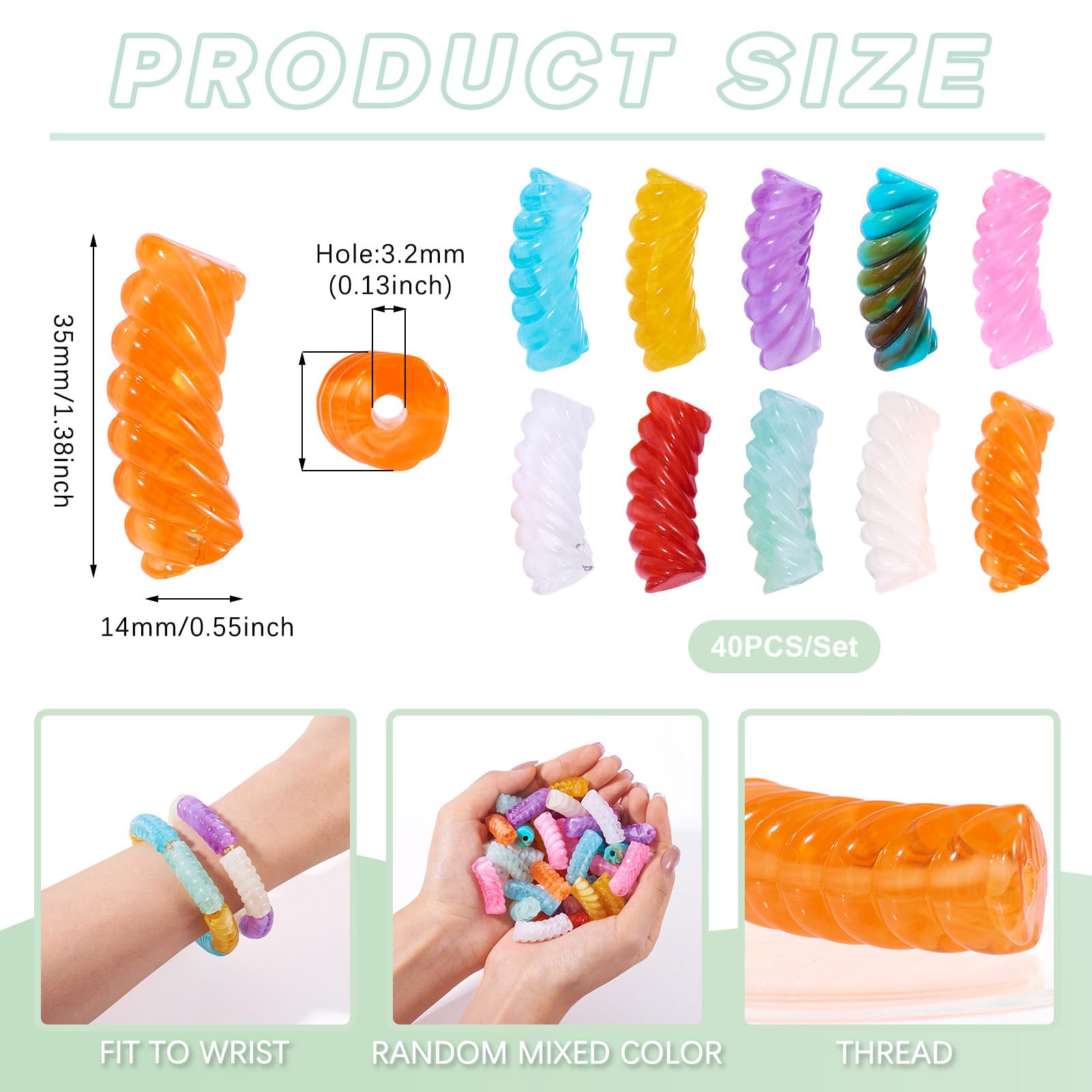 620 Stück Glasperlen Set - Lange Röhrenperlen In 10 Metallicfarben Für DIY Schmuck Und Bastelprojekte