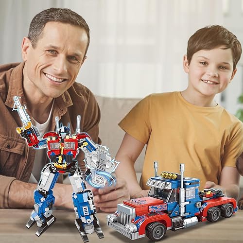 Miniatura 9 de Mesiondy Juego de juguetes de construcción de robot transformable, juguetes educativos STEM de construcción, kit de construcción de robot