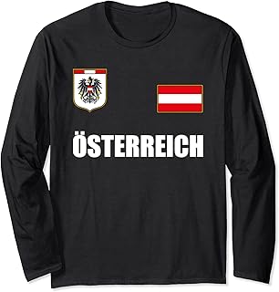 Oesterreich Outfit Austria Flag Apparel Design Men Women Long Sleeve T-Shirt