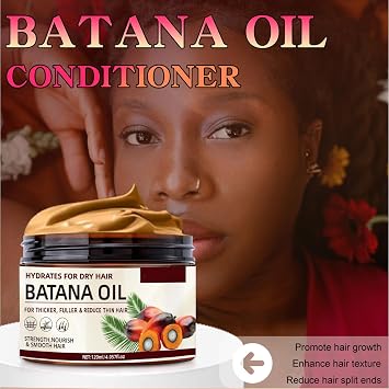 Raw Batana Oil for Hair Growth, 100% Natural Pure Botana Oil, Unrefined Organic Batana Oil Paste for Hair Growth, Prevent Hair Loss, Enhances Hair Thickness for Men & Women, 120ML