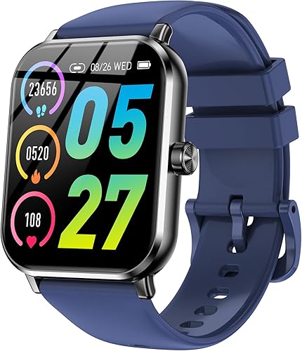 Miniatura 10 de Reloj inteligente de fitness para hombres y mujeres, pantalla táctil HD de 1.83 pulgadas, llamadas Bluetooth estables, resistente al agua de 5 ATM,