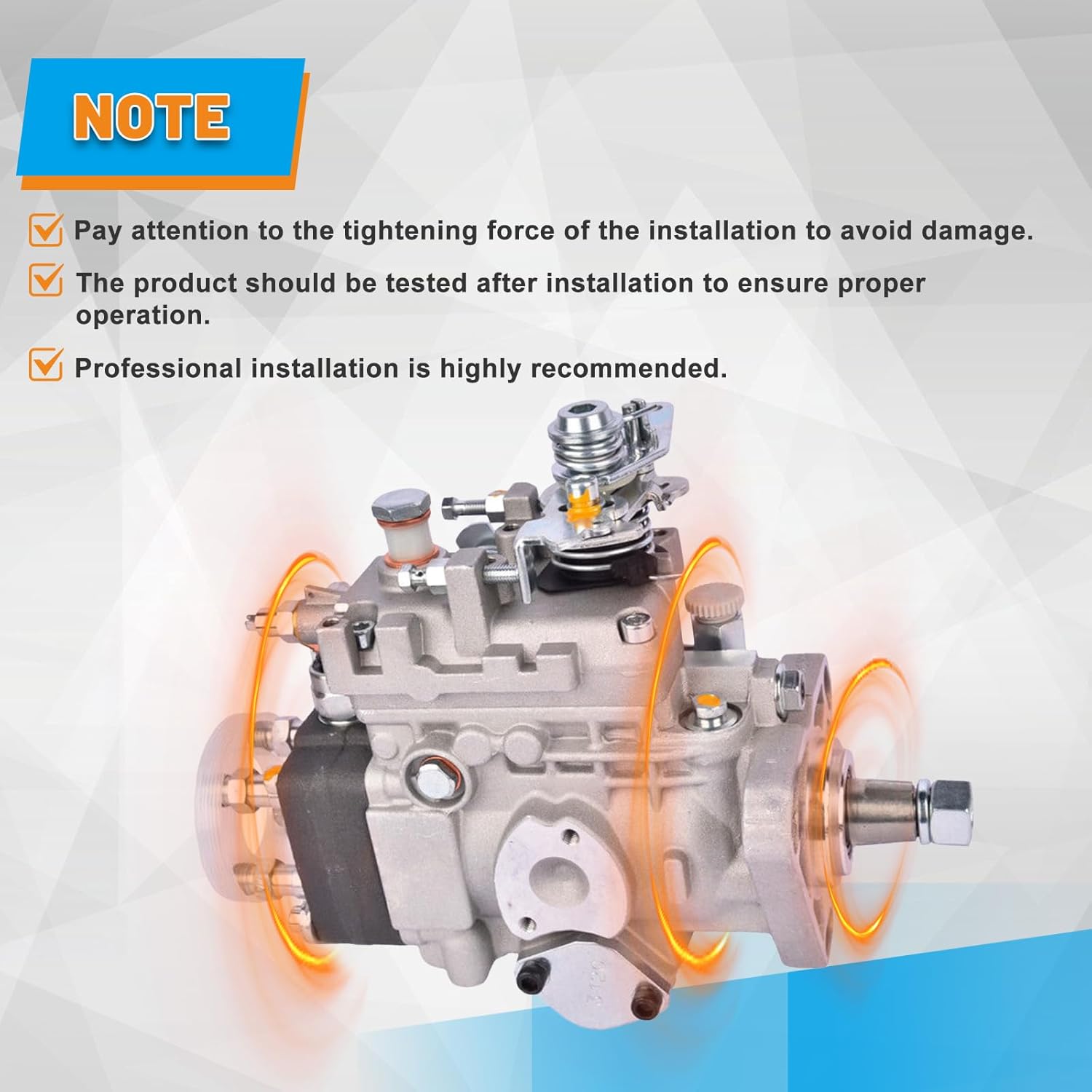 Diesel Fuel Injection Pump 3919846 for Cummins 4BT 3.9L No Core Charge Direct Fit Durable Replacement High-Pressure Fuel System Upgrade