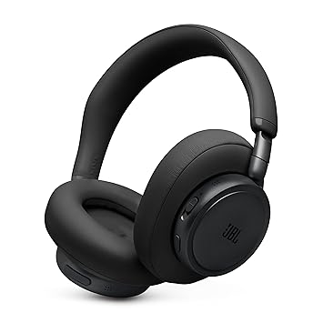 JBL Live 780NC - Wireless Over-Ear True Adaptive Noise Cancelling Headphones, JBL Signature Sound with Hi-Res Audio, 2-mic Perfect Calls 2.0 with AI-Trained Algorithm, & Personi-Fi 3.0 (Black)
