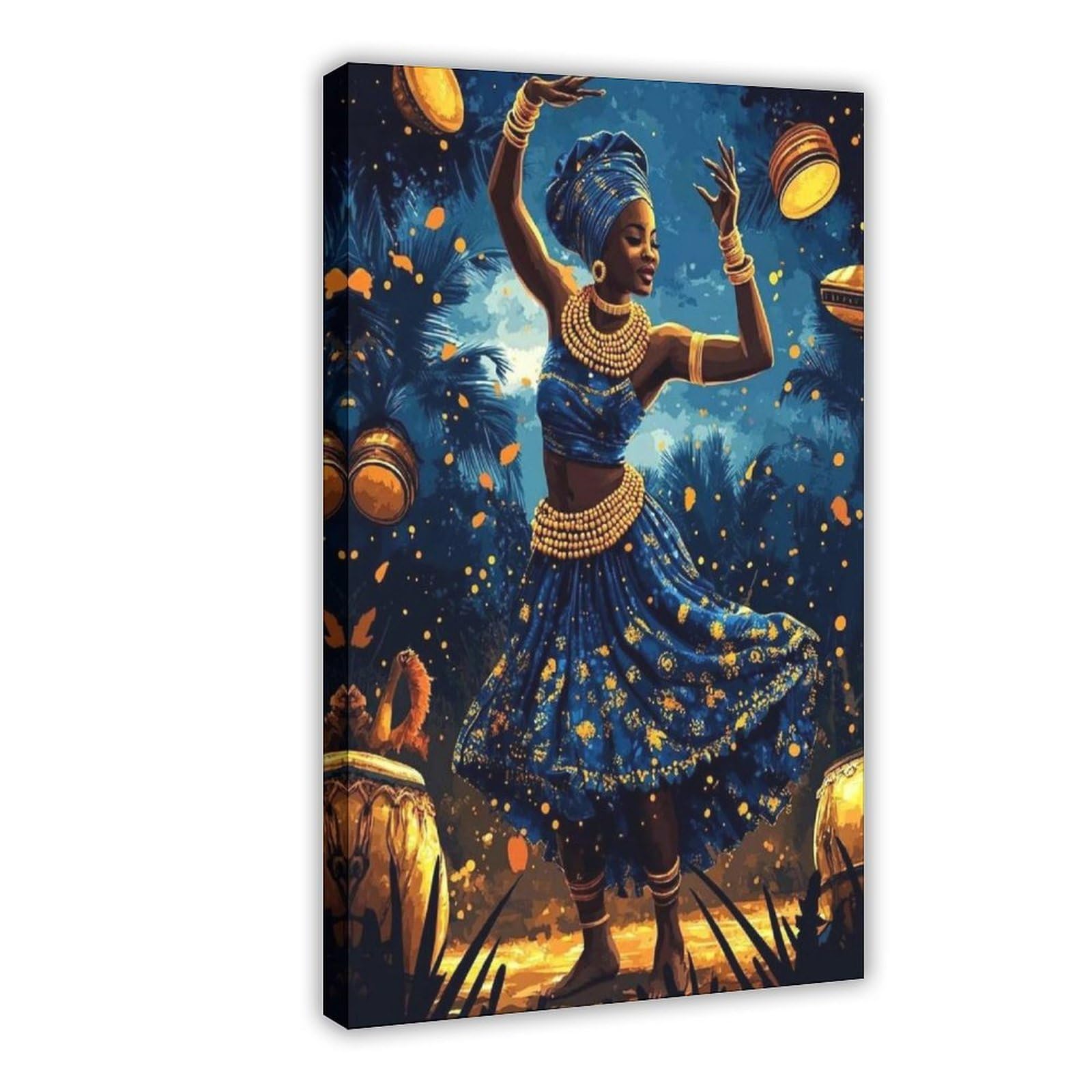 Stampa artistica da danza, festival africano tradizionale (3) poster su tela da parete decorazione artistica da parete dipinti per soggiorno camera da letto decorazione 40,6 cm L x 61 cm W