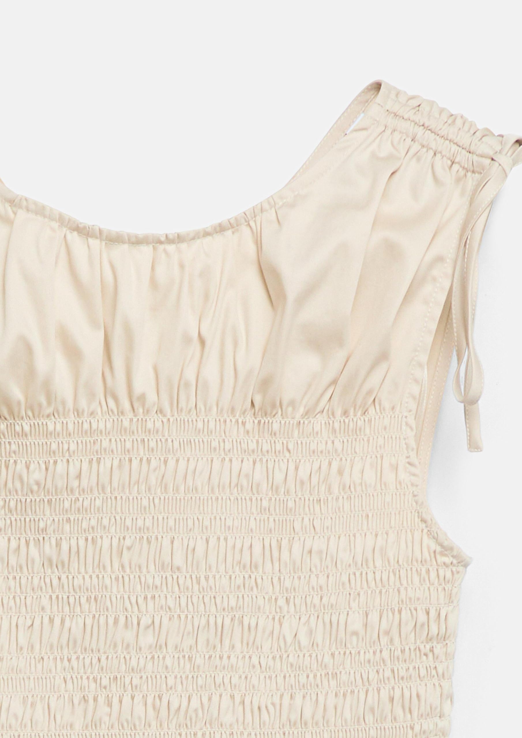 Comma Damen Bluse – Gesmockt, Volants, Popeline