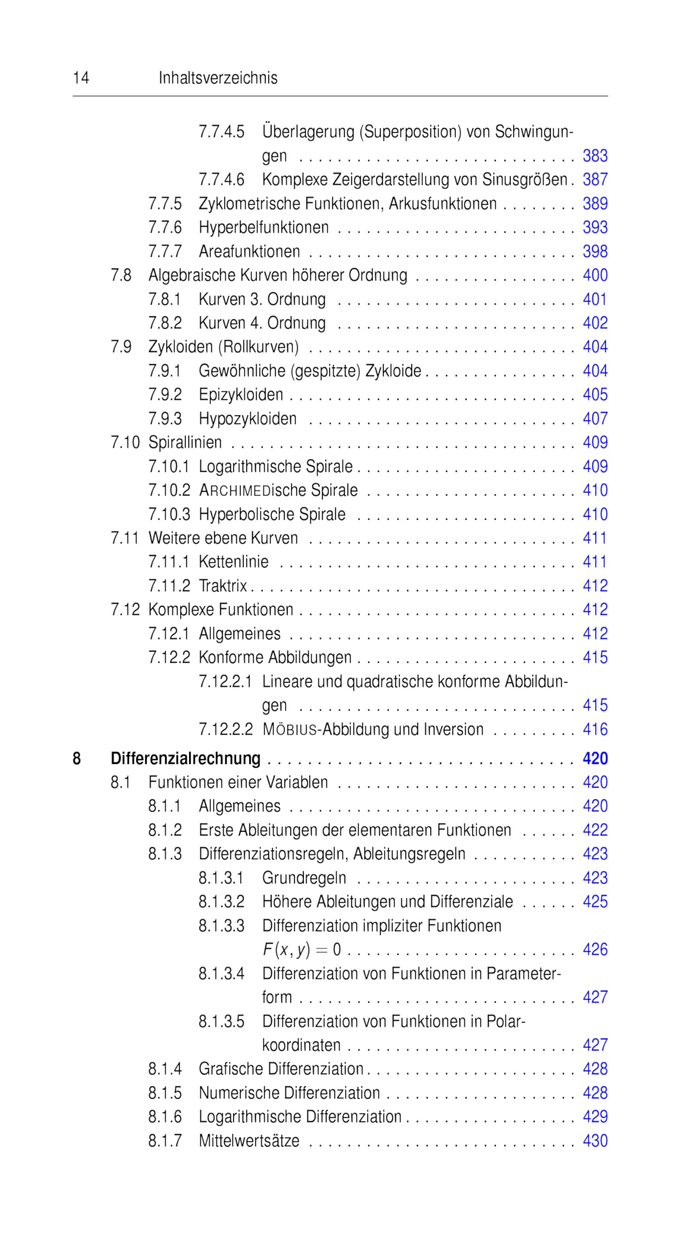 Taschenbuch mathematischer Formeln für Ingenieur- und Naturwissenschaften