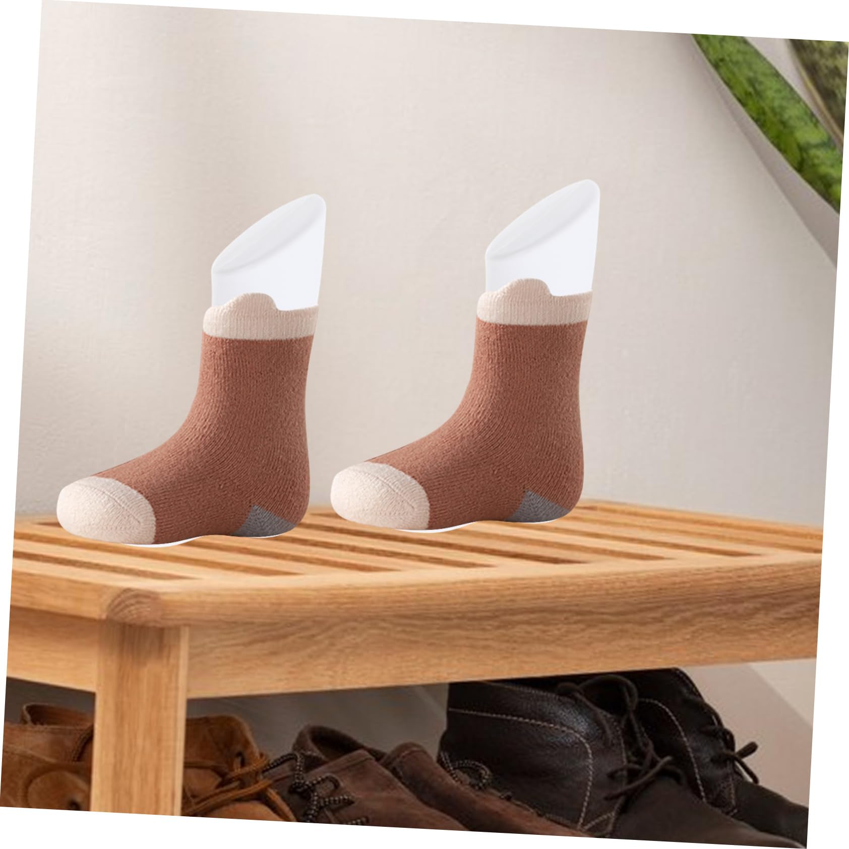 Modello Piede Espositore In PVC – 13x8.2x5 Cm, Bianco, Per Scarpe, Calzini E Gioielli