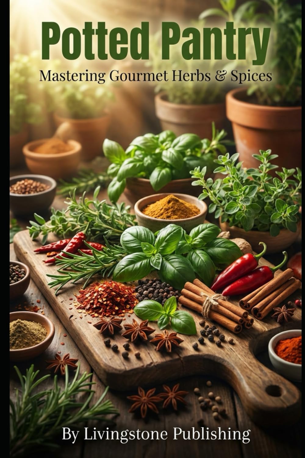 Potted Pantry, Mastering Gourmet Herbs & Spices, Livingstone Publishing: From Seed to Sauce: Expert Container Techniques & Culinary Applications for Foodies