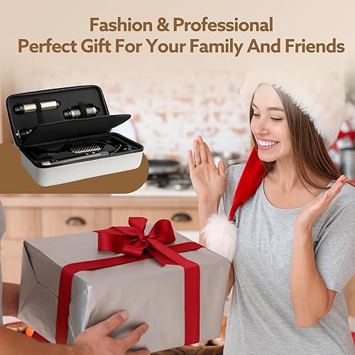 Miniatura 7 de Cepillo secador de pelo y moldeador de aire 5 en 1, secador de pelo iónico negativo de alta velocidad, secado rápido, estilizador múltiple con