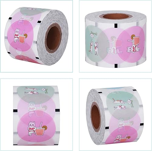 Miniatura 4 de JIAWANSHUN Rollo de película selladora de taza de té, película de sellado de papel, rollo de película de sellado de papel para vasos de plástico y