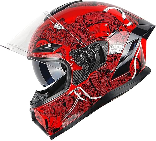 Casco 1Storm. Casco integral modular para motocicleta, con visor desplegable doble y parasol, casco de rostro completo