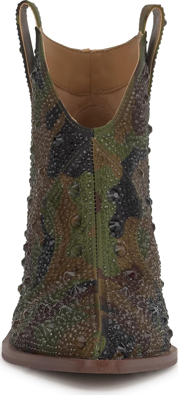 Jessica Simpson Zadie Western Bootie, Forest Camo, 9.5 by Jessica Simpson - Image 2