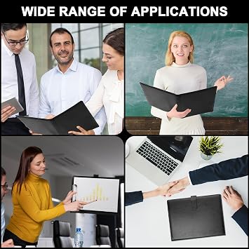 A4 Clipboard Folder with Cover, PU Leather Conference Folder for Legal Pad