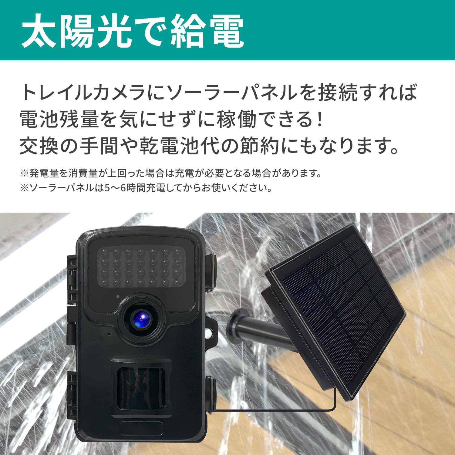 Amazon.co.jp: SecuSTATION ソーラーパネル トレイルカメラ用 SC-SPC05