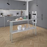 Vista 43 de Mesa de trabajo de acero inoxidable, mesa de metal