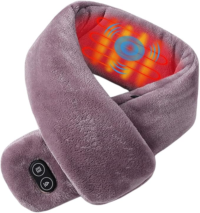 Sidiou Group USB Heated Scarf Women Men Soft Polar Fleece & Cotton