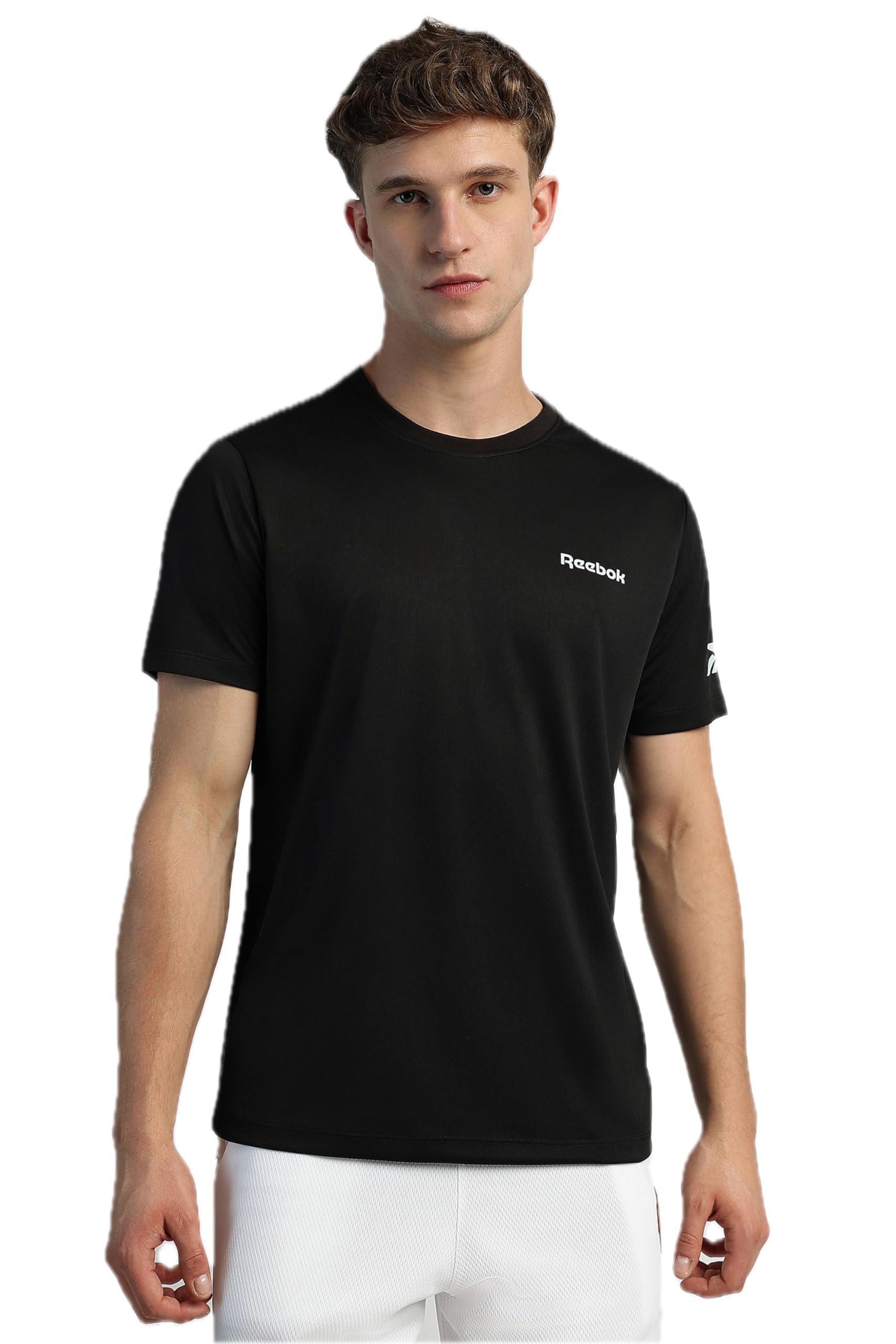 Reebok Men's Solid Regular Fit T-Shirt-picture-31