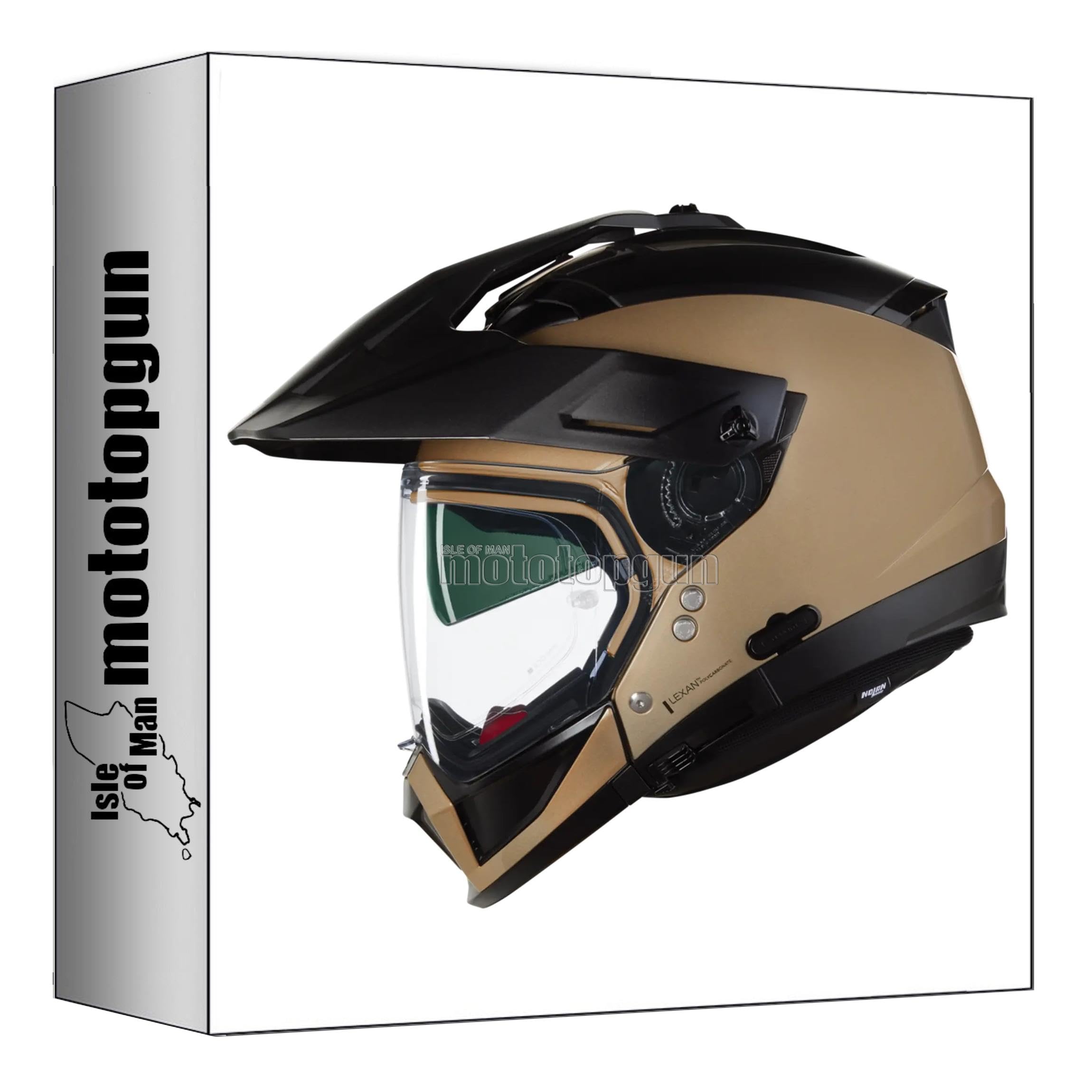 Nolan N70-2 X Exploring casque ocre noir L résout le manque d'air - 5