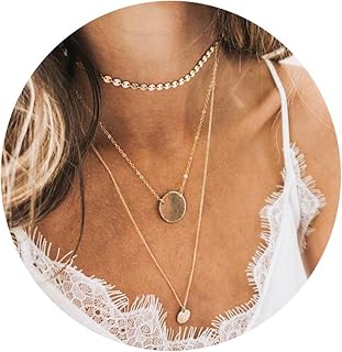 سلسلة مطلية بالذهب عيار 14 قيراط من عدة طبقات للنساء، سلسلة عصرية، معدن