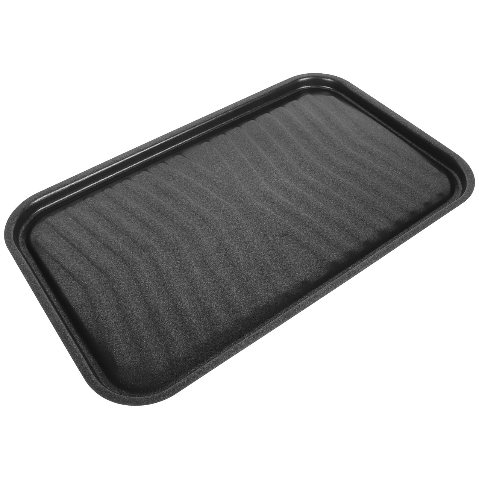 SHINEOFI Padella Grill in Ferro Nera, Compatta, Adatta a Fornelli a Induzione, per Barbecue e Feste in Giardino, per Bistecche e Grigliate