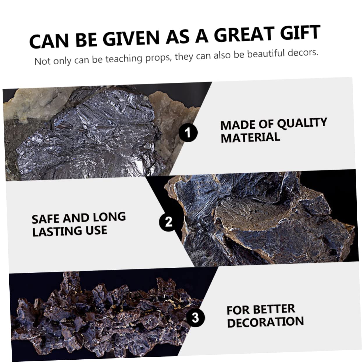 Meteorite Nero VILLFUL 4 Pezzi - Campioni Educativi 2.5-3.5cm - Foto 4