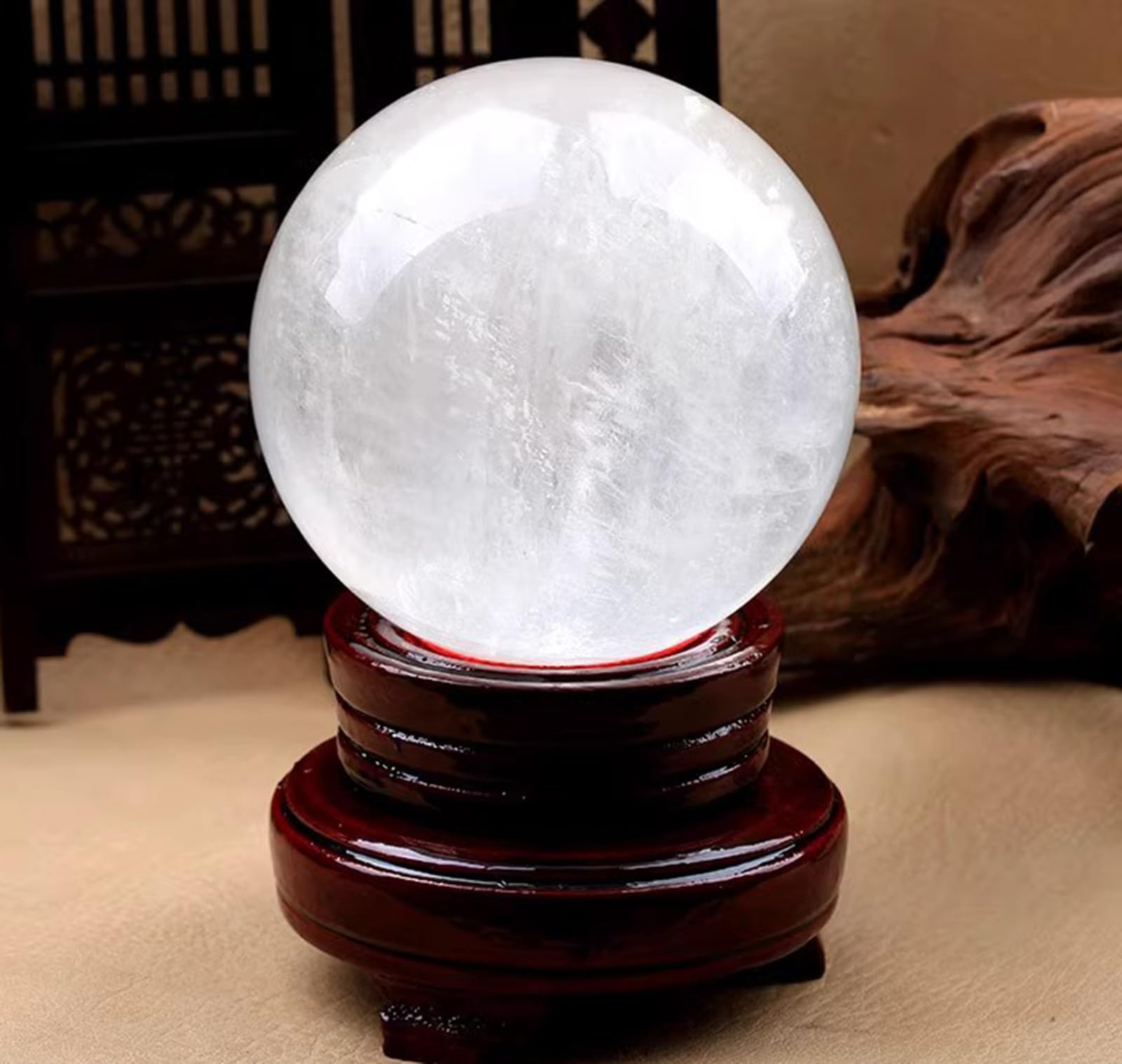 Sfera di Cristallo Feng Shui for la ricchezza fortunata(7.1"(18cm))
