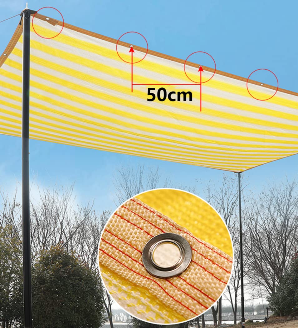 Sonnenschutznetz 3 X 8 M – Schwarz, 50–60% Beschattung, Mit Ösen, Für Garten & Balkon