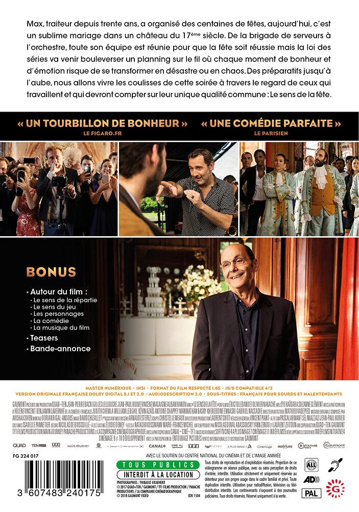 Image secondaire de Le Sens de la fête - Film Comique en DVD