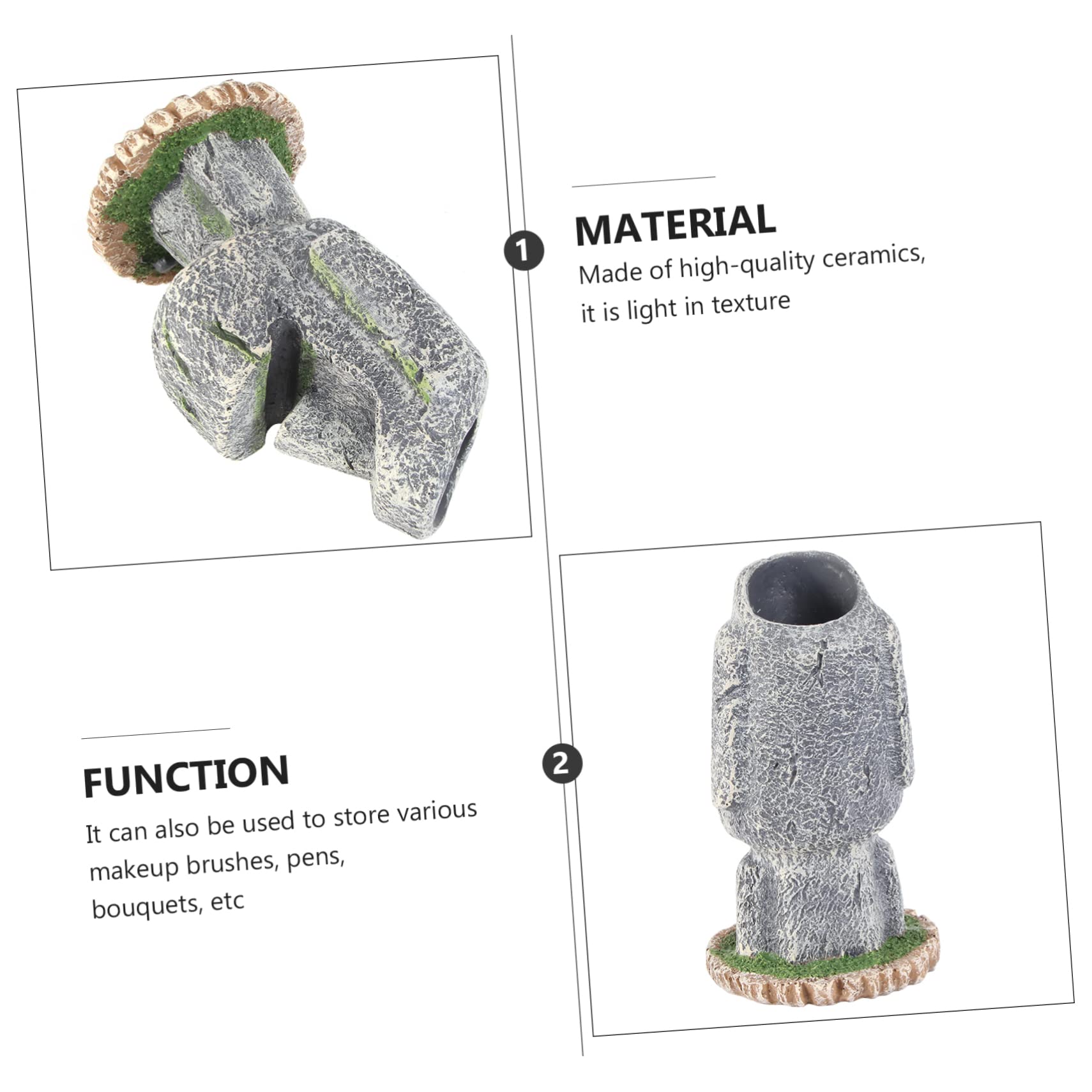 IMIKEYA Portaplumas y Portalápices Resina Decoración Artesanal Organizador De Escritorio