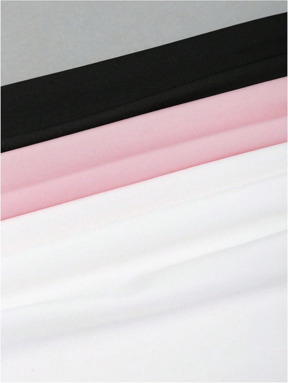 WDIRARA Women's 3 Pack Off Shoulder T-Shirts Long Sleeve Ruched Tee Shirts Slim Fit Tops - Image 6