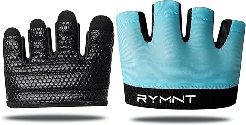 Guantes de Entrenamiento Minimalistas, Guantes Cortos de Micro Levantamiento de Pesas, Almohadillas de Agarre con Protección Completa de la Palma y