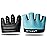 RYMNT Minimal Workout Gloves,Short Micro Weight Lifting Gloves Grip Pads with Full Palm Protection & Extra Grip for Men Women Weightlifting,Gym,Cross Training,Powerlifting,WODs.Aqua-Medium