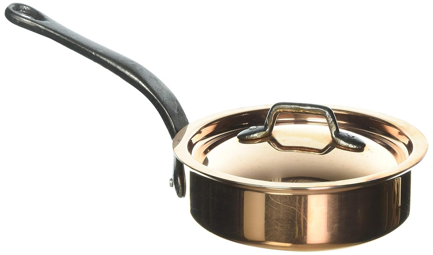 Buy Matfer Bourgeat 372116 Bourgeat Copper Saute Pan with Lid, 6.25