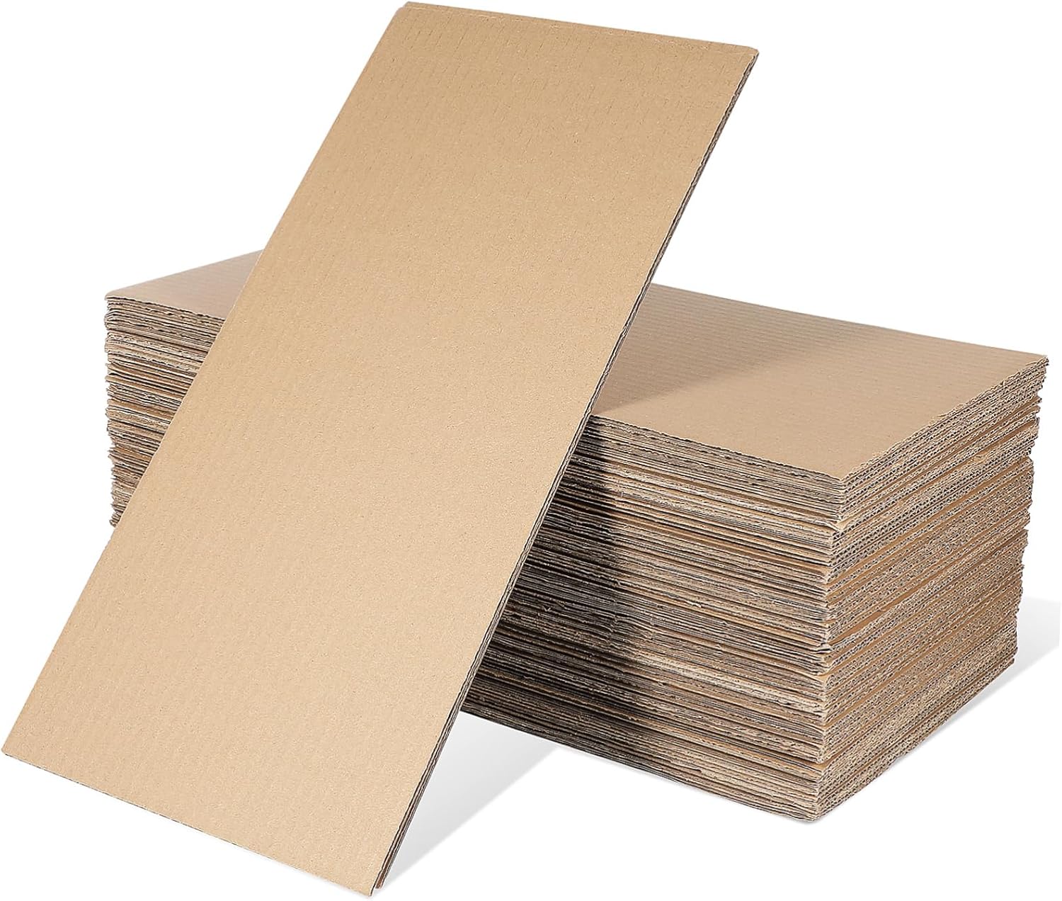 GLEAVI 50pcs Corrugated Paper Pads Cardboard Sheets for Packaging Crafting and Shipping Thick Edge Protectors for Safe Transport