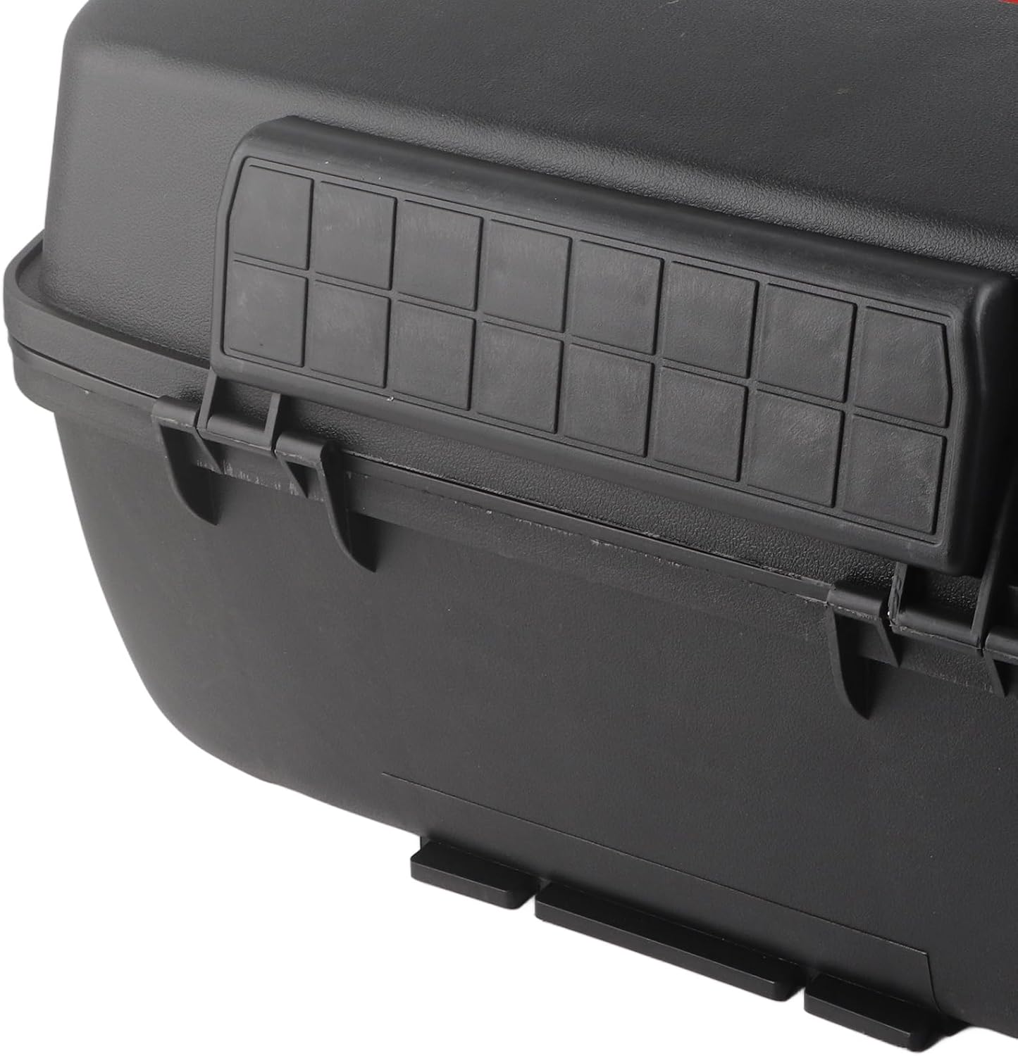 Rear Top Case 45L Storage for Scooters and Bikes Tail Box with Reflective Light Universal Fit for Helmets and Gear
