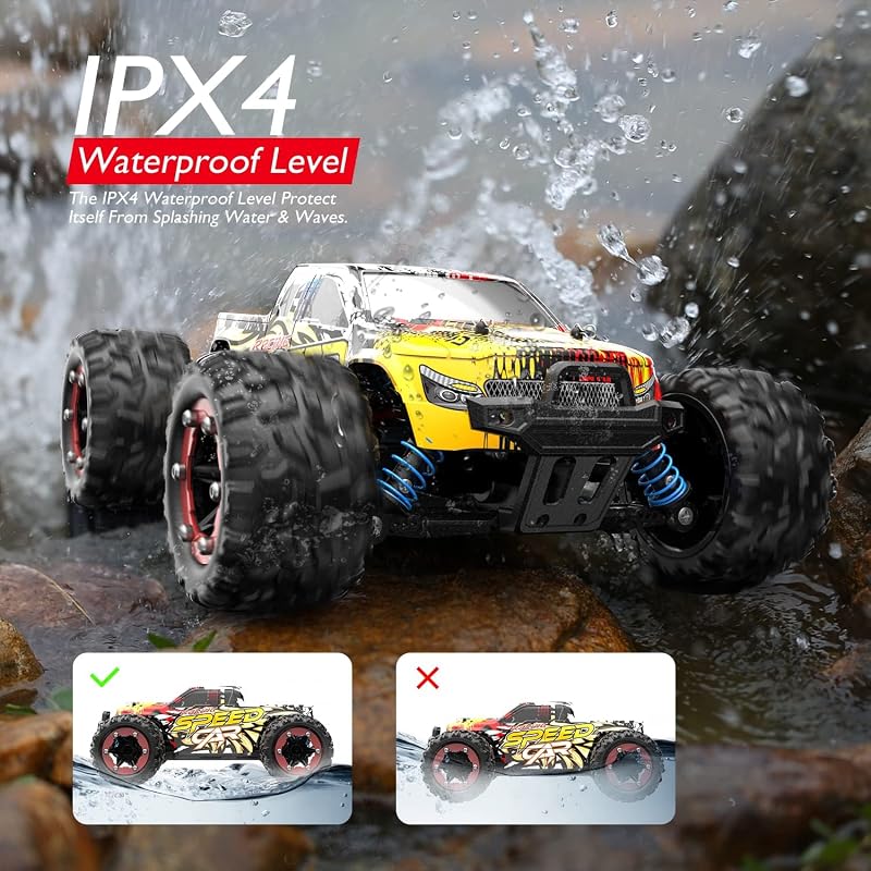 DEERC 9310 Távirányítós Autó 1:18 Méretarány 30+ km/h Sebesség 4WD Terepjáró RC Monster Truck Játék Fiúknak