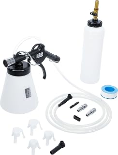 BGS Diy 18087 | Druckluft-Bremsenentlüfter-Satz | 11-tlg. | 1 l Behälter