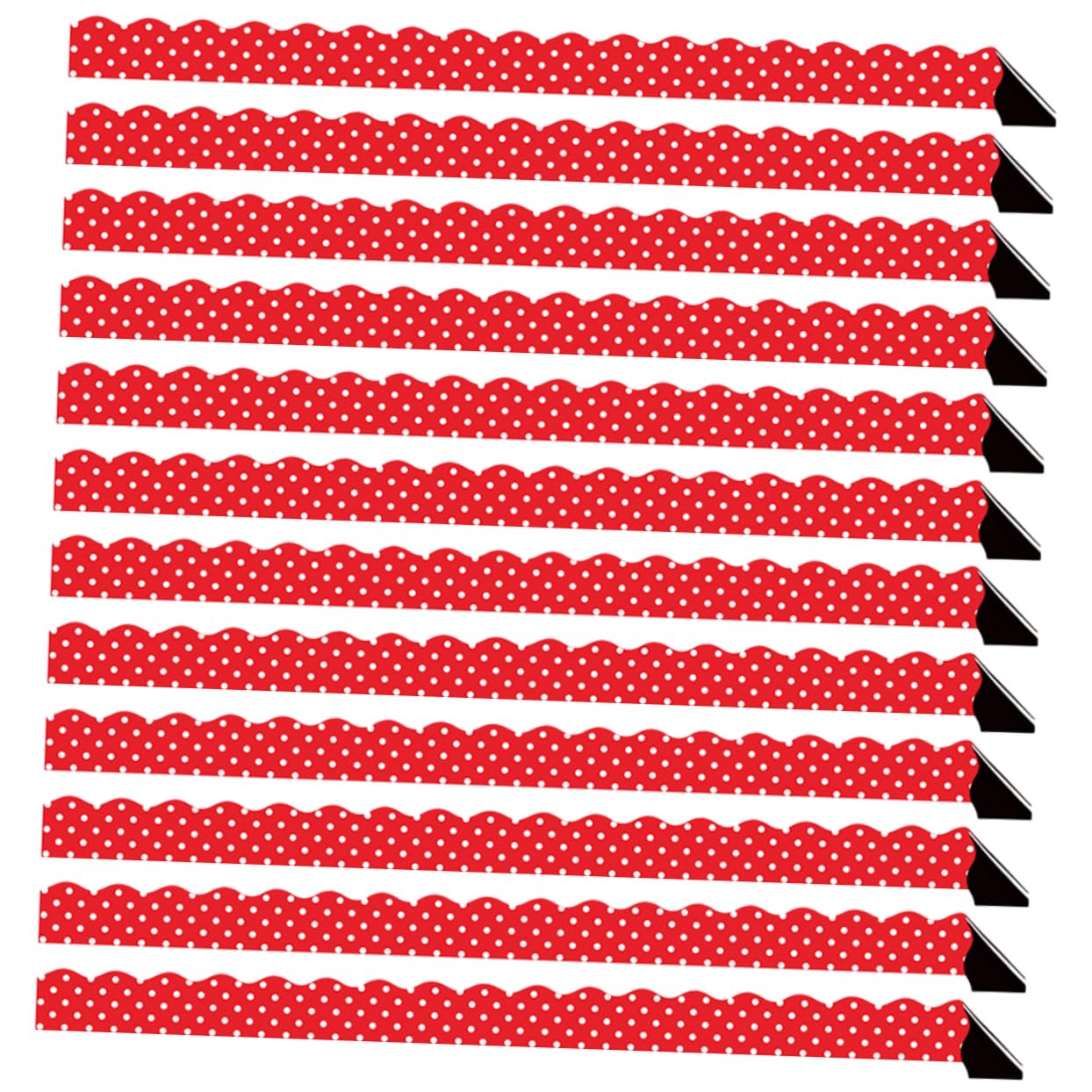 Azulejos magnéticos rojos SOIMISS con bordes ondulados para pizarra 8