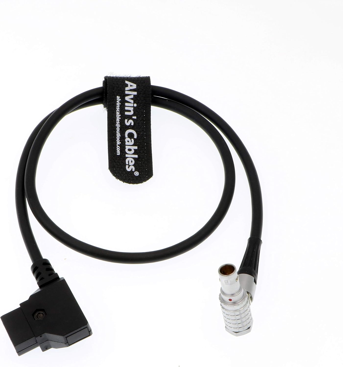 Alvin's Cables Motor Power Cable for DJI Follow Focus System Right Angle 6 Pin Male to D-Tap 60cm
