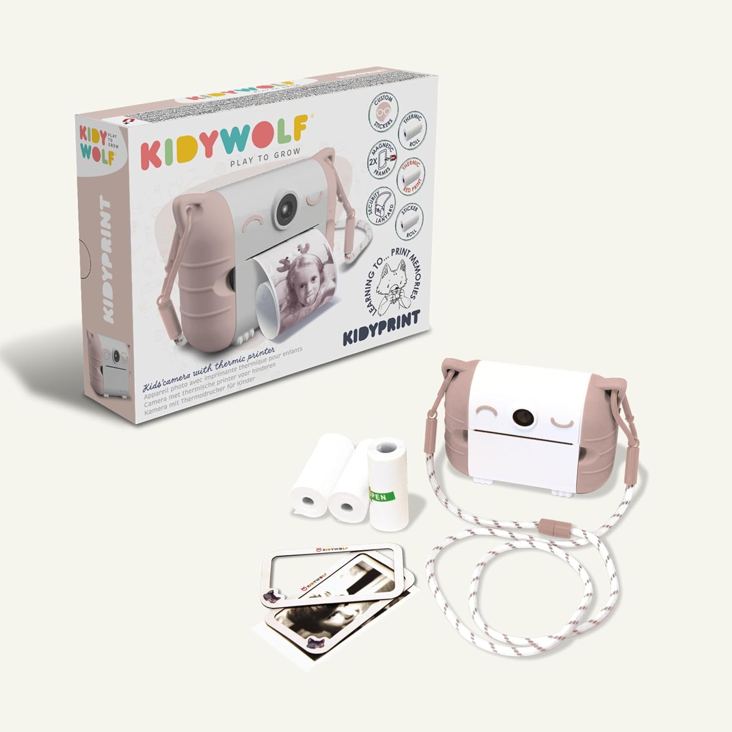 KIDYWOLF Kidyprint camera, box, and accessories