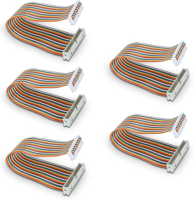 Agatige GPIO Wire,5Pcs GPIO Cable for Raspberry Pi Male to Female 40pin Wire Computer Accessories 20cm(Male to Female)