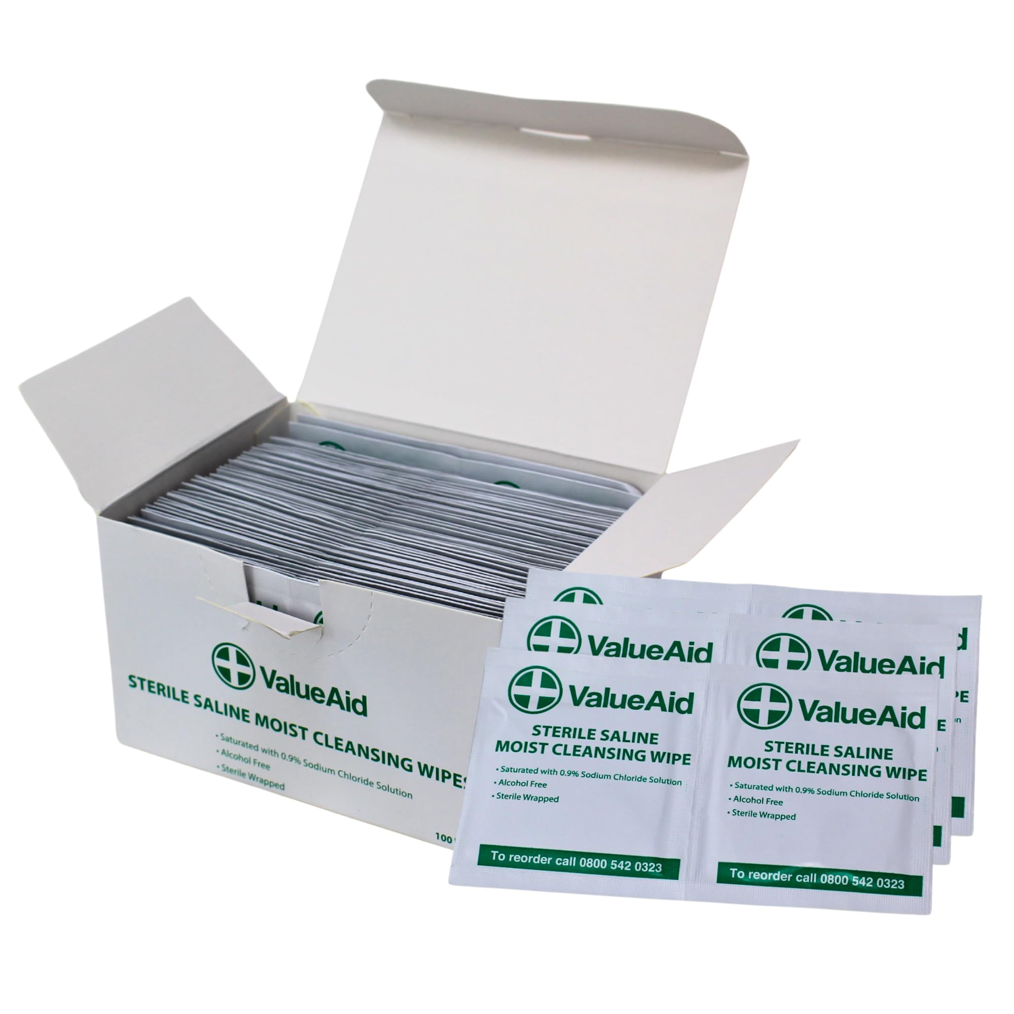 Value Aid Alcohol Free Moist Cleansing Wipes - Box of 100