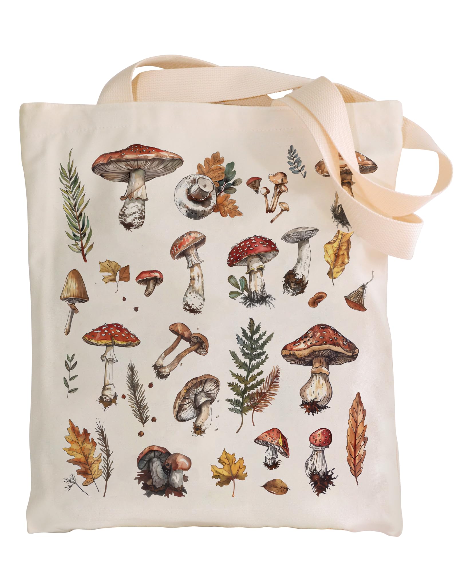 Women's Tote Bag with Zip, Aesthetic Canvas Tote Bags for Women, Reusable shopping Bags with Inner Pocket